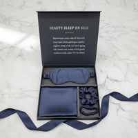 Kit de sommeil occultant à 100 % en satin : Masque contour des yeux et taie d'oreiller pour soulager l'insomnie