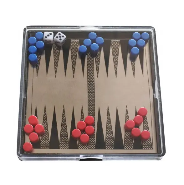 Travelling Magnetische Mini Backgammon Spel Set