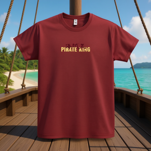 Camiseta Pirate King color granate unisex talla mediana para adultos - Product Image 3