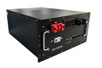Batterie au lithium 14,4 kWh 48 V 300 A avec garantie de 5 ans et 8000 cycles, batterie de stockage solaire avec WiFi Bluetooth