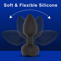 Kabellose Fernbedienung Damen-Vibratoren Sexspielzeuge LED Leuchtender Analplug 10 Frequenzen Prostata-Massagegerät