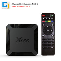 X96q Android 10.0 Smart TV Box, Chip Allwinner H313, Salida 4K, Opciones de 1GB 8GB 2GB 16GB de RAM ROM con Soporte WiFi