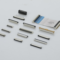 Connecteur FPC JST HRS pas de 0,5 mm, connecteur FPC ZIF pour contacts inférieurs FFC, montage en surface à angle droit SMT SMD