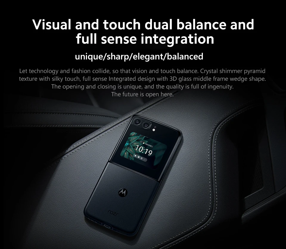 Original New Moto Razr 2022 5G fold Phone dual screen Snapdragon 8 + Gen1 6.7inch Screen 144Hz 50MP Camera 5000mAh NFC