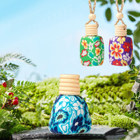 Désodorisant de voiture portable suspendu en poterie souple, élimination des odeurs, aromathérapie, fournitures cadeaux en stock