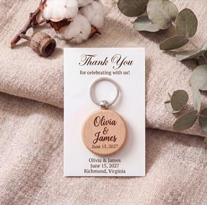 Llaveros de Madera Grabados Personalizados al por Mayor, Surtidos, sin Acabado, para Manualidades, Grabado Láser con Color y Tamaño Personalizados - Product Image 5