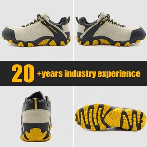 Chaussures de sécurité pour hommes, antidérapantes, résistantes à l'huile et aux acides, semelle en caoutchouc souple, doublure en cuir, embout en acier, anti-perforation, mode, randonnée, sport - Product Image 2