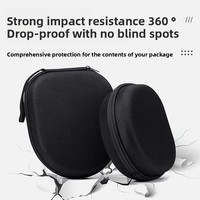 Boîte de rangement universelle pour casque audio, portable, anti-chute, résistante à la pression, avec impression de logo pour l'emballage électronique