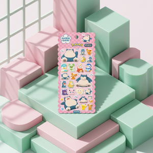 pokemon Marshmallow <b>Stickers</b> Snorlax Korean Cute Character <b>3D</b> Puffy <b>Sticker</b> Diary Laptop Phone Bulk Distributor Wholesale - Product Image 2