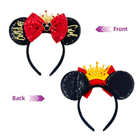 Oreilles de dessin animé MMMA pour Halloween Festival Paillettes Oreilles de souris pour la fête des enfants Accessoires de cheveux