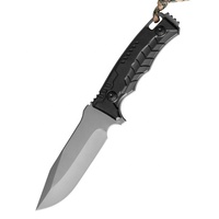 TLM01 couteau d'extérieur à lame fixe D2 de haute qualité et Durable avec affûteur de couteaux Kydex couteaux de survie en pierre de silex
