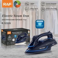 2400W Yüksek Güçlü Yüksek Kaliteli Elektrikli Ütü Avrupa Tipi 220V Buharlı Seramik Taban Özelleştirilebilir Renk Özel Logo 1 Ütüleme