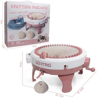 Nouvelle conception de machine à tricoter manuelle pratique pour enfants, à 48 aiguilles, avec cylindre d'interaction parent-enfant