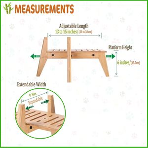 Support de mangeoire pour chien en bois avec distributeur d'eau, hauteur réglable pour animaux de compagnie - Product Image 4