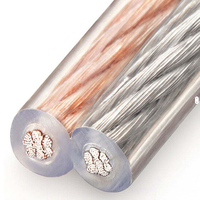 Câble de haut-parleur professionnel 2 conducteurs, câble LED RVB, cordon d'alimentation flexible, fil électrique plat 0,5 mm 0,75 mm 1,5 mm
