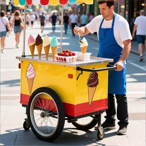New Good Price Aluminum 220V Ice Cream Truck Mobile <strong>Cart</strong> with Freezer and GPS Tracking for Outdoor <strong>Food</strong> Shops - Product Image 6