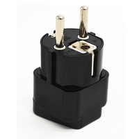 Adaptateur de voyage universel en cuivre noir 10A 250V EU US UK AU Japon Suisse Allemagne France vers Israël Égypte Pakistan