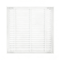 Diffuseur d'air de retour carré en plastique pour CVC, grille d'aération au design moderne, durable, facile à installer, pour usage intérieur (salles de séjour, entrepôts)