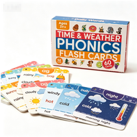 Jeu de cartes éducatives personnalisées 30 pièces, imprimées en quatre couleurs, pour l'école, cartes d'apprentissage cognitif des mathématiques pour enfants