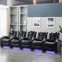 Fauteuil inclinable de cinéma éclairé, fauteuil inclinable électrique, fauteuil inclinable avec appui-tête électrique