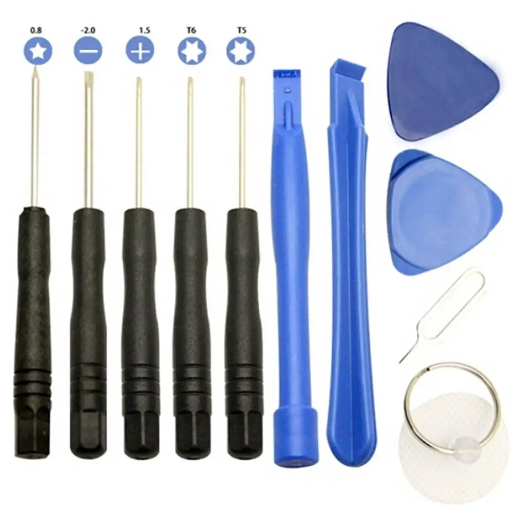 11 pçs/set telefones celulares abrindo tela Pry Bar Repair Tool Kit SmartPhone Desmontar Conjuntos de chave de fenda para iPhone Samsung Xiaomi