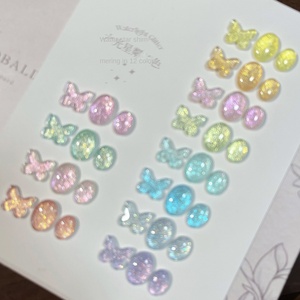 XEIJAYI Nouveau <span class=keywords><strong>Vernis</strong></span> à Ongles Gel 3D Effet <span class=keywords><strong>Flash</strong></span> Vert Spirituel, Longue Durée, Paillettes Françaises pour Nail Art - Product Image 3