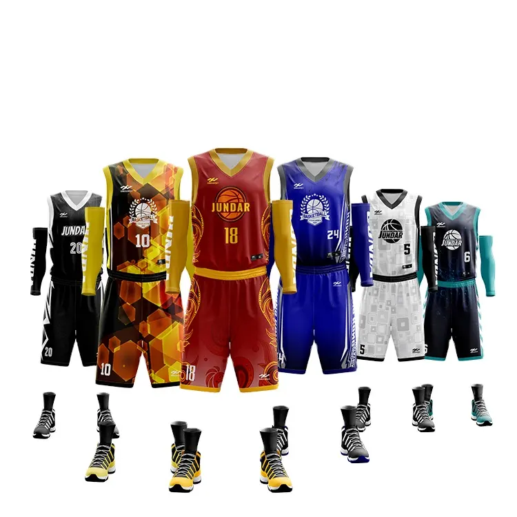 High Quality Factory Customized Basketball clothing Sublimation Print Basketball Uniform