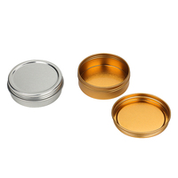 Boîte en étain personnalisée faite à la main 90*20mm, finition mate, impression sérigraphique, couvercle plat avec fenêtre, pour rangement d'autocollants pour ongles et blush