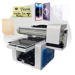 Uv Flatbed Printer Inkjet Printing Machine For Metal Plywood Plastic Sheet Acrylic Wood Mobile Case Printing
