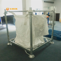 Système de palettes en acier empilable robuste pour le stockage de sacs Jumbo