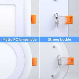 Plafonnier encastré LED Downlight, lumières bleues et froides, panneau lumineux Lustre pour salon, AC85-265V, spot LED pour plafond - Product Image 3