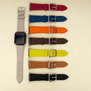 魅力运动系列9表带超软49毫米荔枝粒牛皮智能表带苹果手表