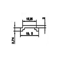 Bande de rupture thermique vierge PA66 GF25 19,5 mm noire haute résistance certifiée CE, profil isolant en nylon pour fenêtres/portes en aluminium