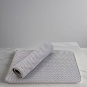 Ultra-Absorbent Microfiber Sets Quick-Dry Reusable Kitchen Draining <b>Mat</b> and Bath Towel - Product Image 5