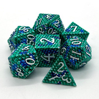 Offre Spéciale dés en métal polyèdre 7 pièces, jeux de dés à utiliser pour le jeu de rôle de Table