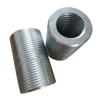 Renforcement du béton 45 #   Connecteur parallèle en acier au carbone pour boulon d'ancrage, rond, durable, 12-50 mm, garantie 1 an