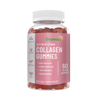 Gummies de Collagène Premium Sans Cruauté Animale avec Biotine et Vitamine C pour la Peau, les Cheveux, les Ongles et le Soutien Immunitaire