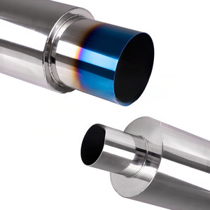 Xe sửa đổi phổ ống xả 127mm thẳng trống <span class=keywords><strong>Muffler</strong></span> tailpipe kết thúc phía sau im lặng trống - Product Image 5