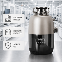 Bk Supplier 1HP Brushless Quiet Motor ETL Stainless Steel Energy Efficient Class a Food Waste Disposer for Residential Sink Use