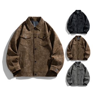 New Design <strong>Smart</strong> Leisure Men's Street Wear Autumn Lapel Collar Work <strong>Jackets</strong> Textured Polyester Windbreaker Blazer <strong>Jacket</strong> - Product Image 1