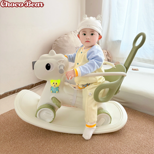 <span class=keywords><strong>Cheval</strong></span> à <span class=keywords><strong>bascule</strong></span> pour enfants en plastique très populaire, multifonctionnel 6-en-1, <span class=keywords><strong>cheval</strong></span> à <span class=keywords><strong>bascule</strong></span> licorne musical avec roues - Product Image 3