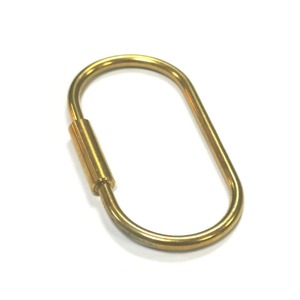 Brass Keychain Simple Gold Screw <b>Clip</b> Carabiner Durable Key Ring For <b>Car</b> Keys And Gifts - Product Image 4