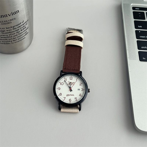 Reloj con Correa de Lona, Estilo Unisex, Ideal para Estudiantes Universitarios, Simple, Resistente al Agua, Diseño Casual Distintivo y Premium con Calendario - Product Image 2