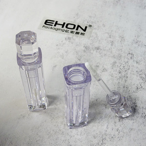 Diamond Cap <b>Clear</b> Empty Lip Glaze Bottle As Transparent Lip <b>Gloss</b> Tube Screw Cap Cosmetic Packaging Hot Stamped Silk Screen - Product Image 6