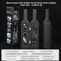 Ensemble d'ouvre-bouteille d'accessoires de vin en acier inoxydable respectueux de l'environnement transfrontalier tire-bouchon multifonctionnel verseur grande bouteille de vin