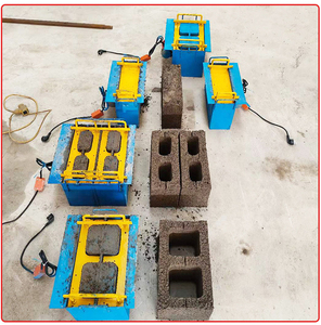 Máy làm gạch xi măng công nghiệp nhỏ cho khối rỗng cát và đất bê tông bùn với bơm lõi và khuôn cho Châu Phi - Product Image 1
