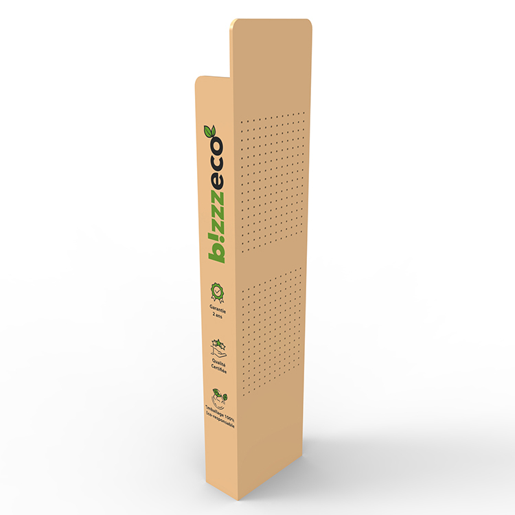 Free Standing Wood Pegboard Display Stand Earphone Display Rack for Retail Store — view 3