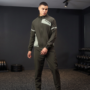 Breathable Solid Tracksuit for <b>Men</b> Sets Style Production for Streetwear & Fitness Brands - Product Image 3