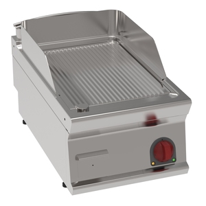 Placa calefactora de plancha eléctrica con ranura de 15mm 400x700X280mm de mesa 3900W 400/3V-EURAST modelo 36130617 para planchas y sartenes - Product Image 1