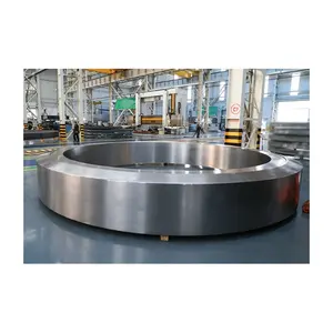 CNC Lathe Machining Casting/Forging Steel Large Size Customized Tyres Rotary Kiln Support Thrust Roller Tyre Heavy Industry